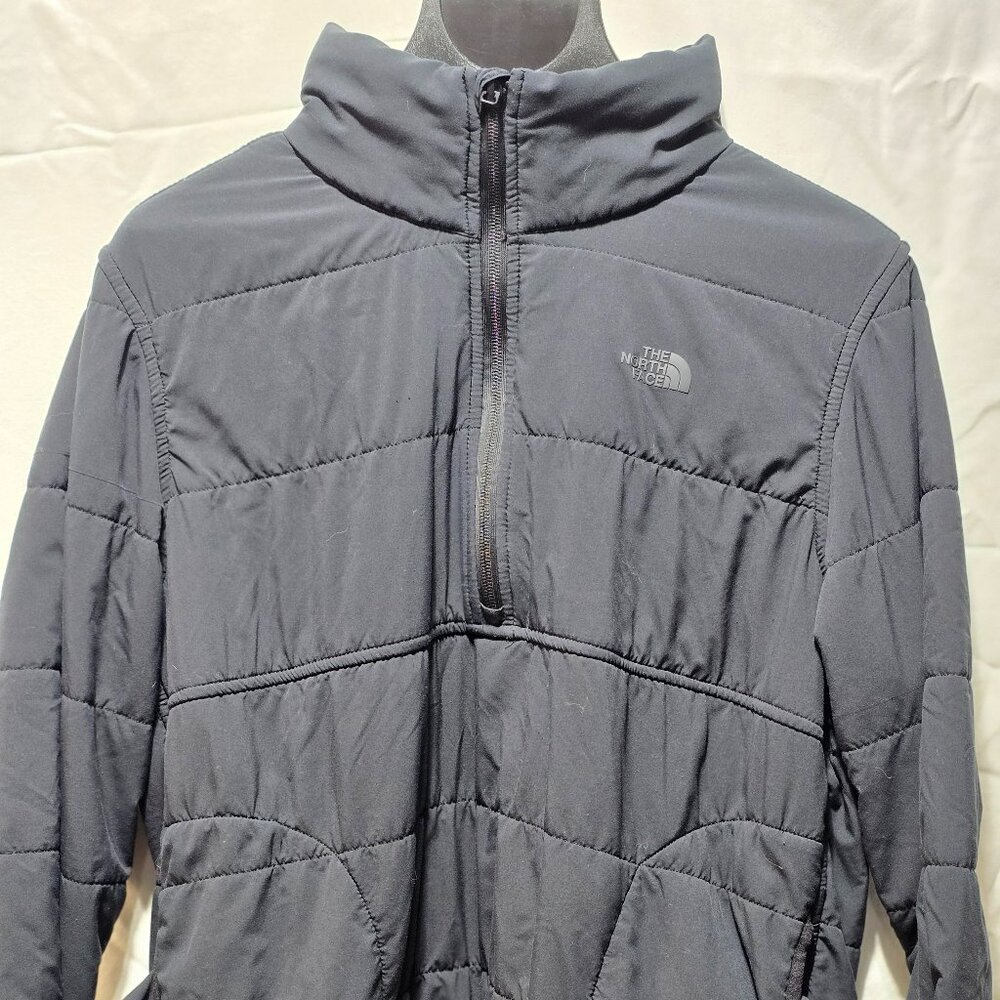 The North Face Men's Dark Gray Half-Zip Quilted Jacket